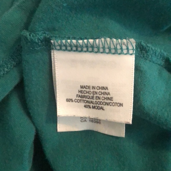 Blue/Green Liz Claiborne Turtleneck, Size XL - Picture 5 of 6